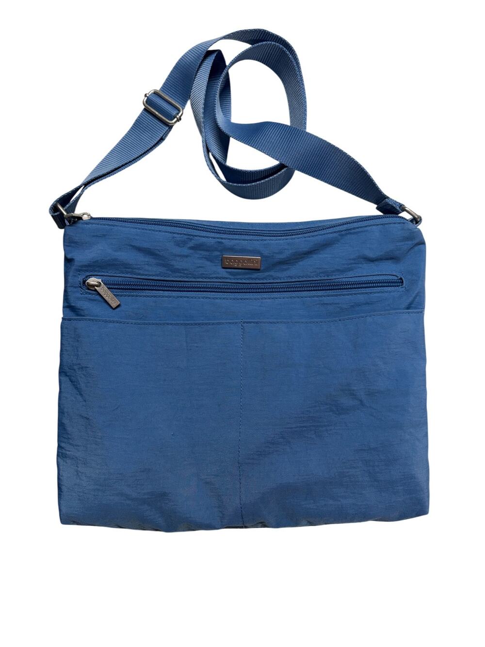 Baggallini Medium Blue Large Cross Body Bag Purse Great for Travel